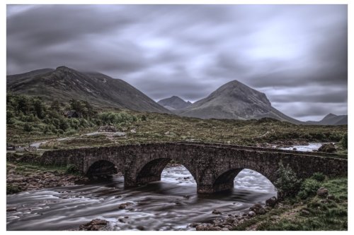 Sligachan old bridge, Isle of Skye, UK..  Built between 1810 & 1818 (HDR)